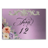 Spring Wildflowers - Lavender テーブルナンバー (裏面)