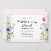 Spring Wildflowers Mother's Day Brunch 招待状 (正面)