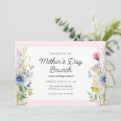Spring Wildflowers Mother's Day Brunch 招待状 (スタンド正面)