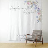 Spring Wildflowers Purple Pink Wedding タペストリー (インサイチュ)