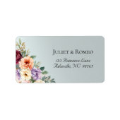 Spring Wildflowers Return Address ラベル (正面)