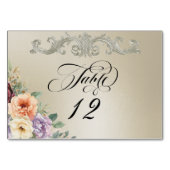 Spring Wildflowers - Wheat テーブルナンバー (裏面)