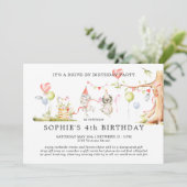 Spring Woodland | ドライブバイ 誕生日 招待状 (スタンド正面)