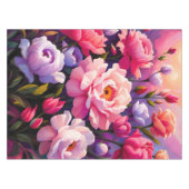 Spring Zen Sunrise Pink Blossom Garden  テーブルクロス (正面(横))