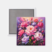 Spring Zen Sunrise Pink Blossom Garden  マグネット (正面/裏面)
