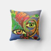 SpringedLee -抽象芸術カラーアイズ装飾用クッション クッション (裏面)