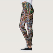 SpringedLee - Ice Tigsフォトプリントレギンス レギンス (左)