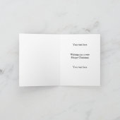 Springer Spaniel and Partridge Christmas card カード (内部)