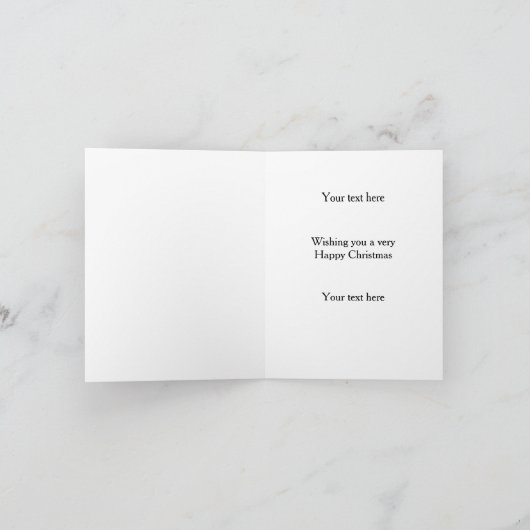 Springer Spaniel and Partridge Christmas card カード (内部)