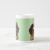 Springer Spaniel Angel / Devil bone china mug ボーンチャイナマグカップ (正面)
