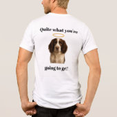 Springer Spaniel Angel / Devil men's t shirt トライブレンドＴシャツ (裏面)