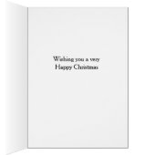 Springer spaniel 'Cheese Tax' Christmas card (内側 (右))