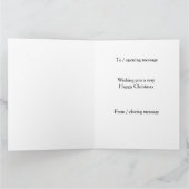 Springer spaniel 'Cheese Tax' Christmas card カード (内部)