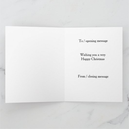 Springer spaniel 'Cheese Tax' Christmas card カード (内部)