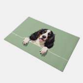 Springer Spaniel Doormat Art ドアマット (アングル)