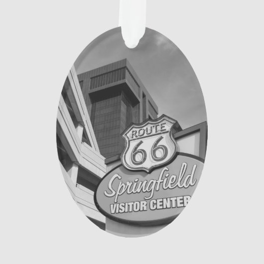 Springfieldグレースケールへようこそ オーナメント (裏面)