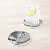 Springfieldグレースケールコースターへようこそ コースター (側面)