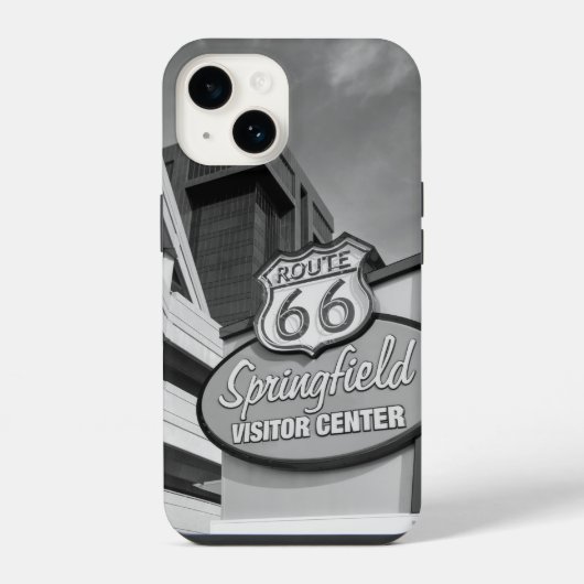 SpringfieldグレースケールiPhoneケースへようこそ iPhoneケース (裏面)