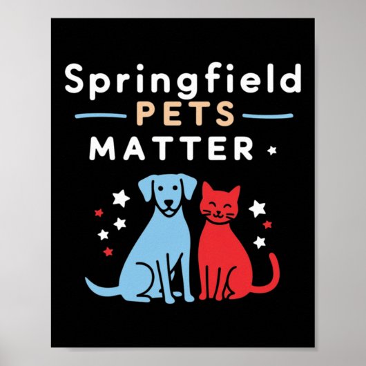 Springfield Pets – ペットへの愛を示すステッカー ポスター (正面)