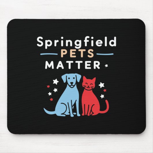 Springfield Pets – ペットへの愛を示すステッカー マウスパッド (正面)