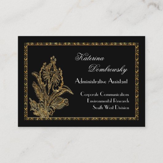 SpringGemのエレガントなプロフェッショナル 名刺 (正面)