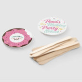 Springleチョコレートドーナツおもしろいトリートバースデーパーティー ハンドファン (組立なし)