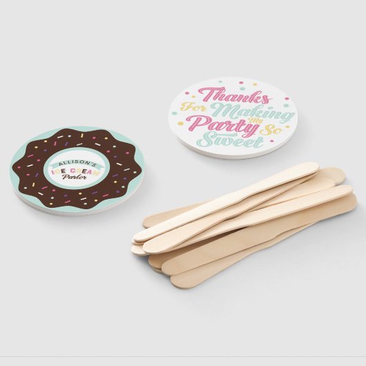 Springle Mint Choco Doutおもしろいトリートバースデーパーティー ハンドファン (組立なし)