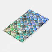 Springlike多彩なグリッターの人魚のスケール ポストイット (アングル)