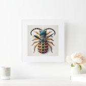 Springtail in Natural Habitat 260824IREF231 - Wate スクエア壁時計 (ホーム)