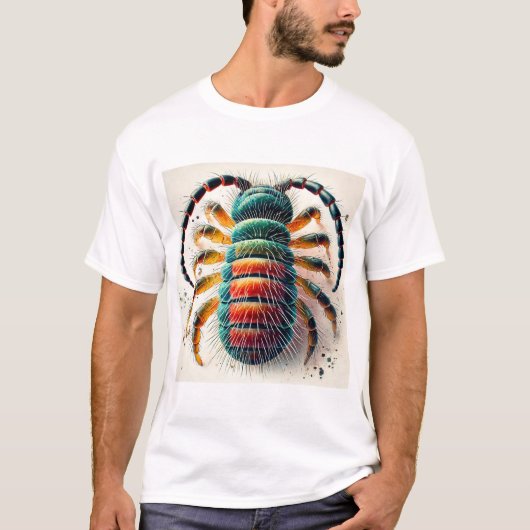Springtail insect 120924IREF251 - Watercolor Tシャツ (正面)