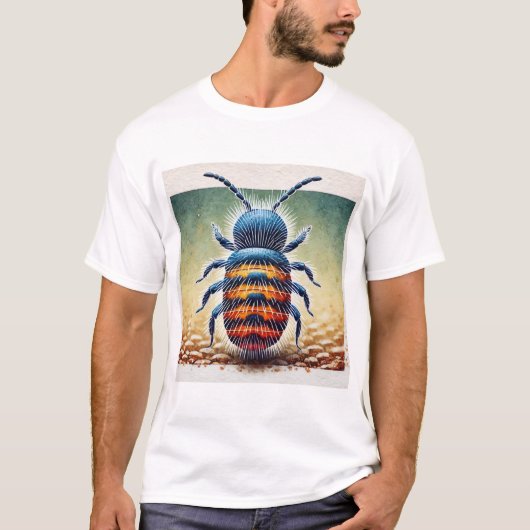 Springtail Insect 200724IREF202 - Watercolor Tシャツ (正面)