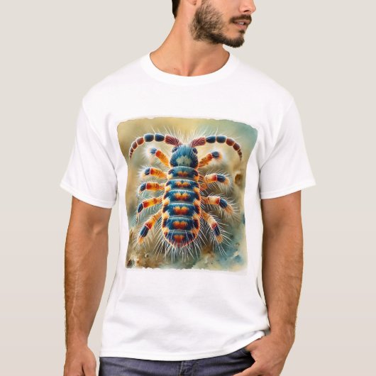 Springtail Insect 270824IREF213 - Watercolor Tシャツ (正面)