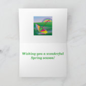 Springtime傘 – グリーティングカード (内部)