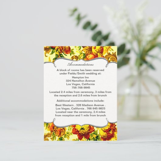 Springtime結婚のエンクロージャカード エンクロージャーカード (スタンド正面)