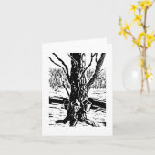 Springtime魔法ノートカード カード (黄色い花)