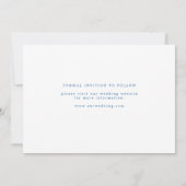 Springtime Blueミニマルハート日付の保存 (裏面)