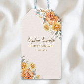 Springtime Bridal Shower Featuring Orange Blossoms ギフトタグ