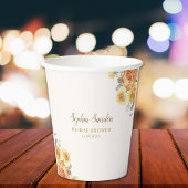 Springtime Bridal Shower Featuring Orange Blossoms 紙コップ