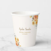 Springtime Bridal Shower Featuring Orange Blossoms 紙コップ (正面)