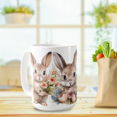 Springtime Bunnies #8 セラミックマグ コーヒーマグカップ