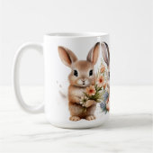 Springtime Bunnies #8 セラミックマグ コーヒーマグカップ (左)