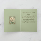 Springtime Daisy Birth Month Flower Art Nouveau Vi カード (内部)