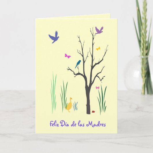 Springtime Dia de las Madres カード (正面)