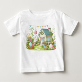 “Springtime Easter Bunny Toddler T-Shirt” ベビーTシャツ