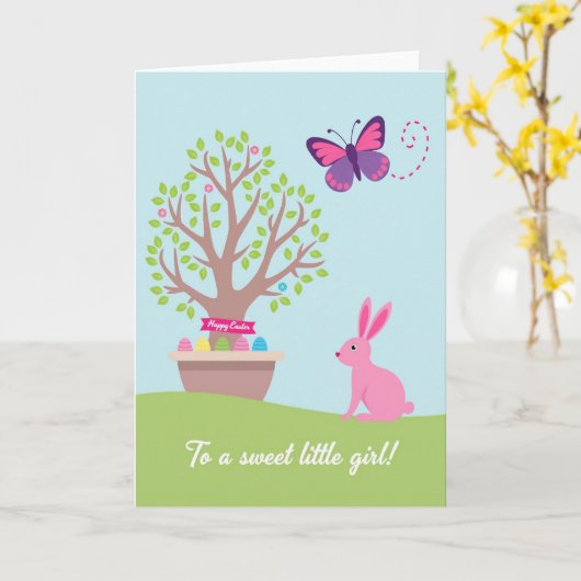 Springtime Faux Gold Foil Card カード (黄色い花)