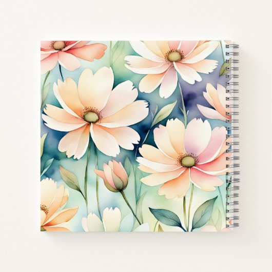 Springtime Floral Romance ノートブック (裏面)