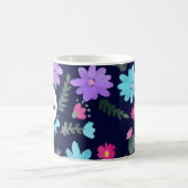 Springtime Florals Mom Name コーヒーマグカップ (中央)