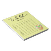 Springtime Flowers Script To Do Listチェックボックス ノートパッド (アングル)