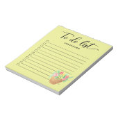 Springtime Flowers Script To Do Listチェックボックス ノートパッド (回転)