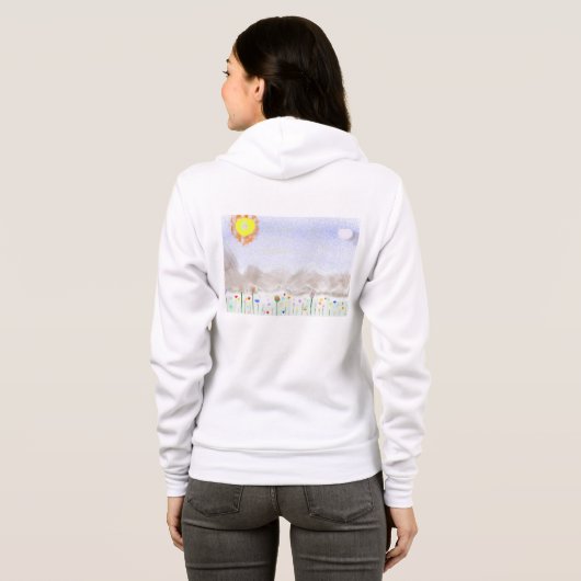 Springtime Impressionist Art Hoodie! パーカ (裏面フル)